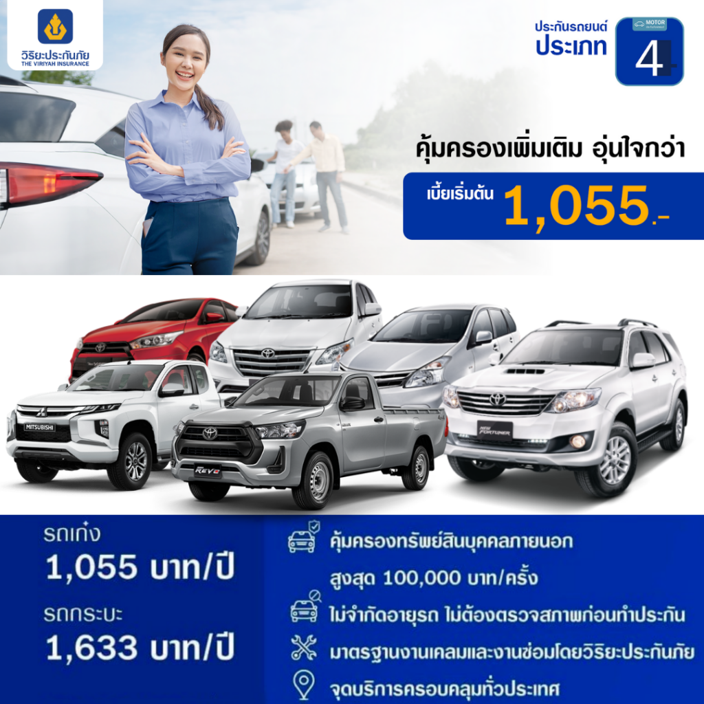 ประกันภัยรถยนต์ ประเภท 4